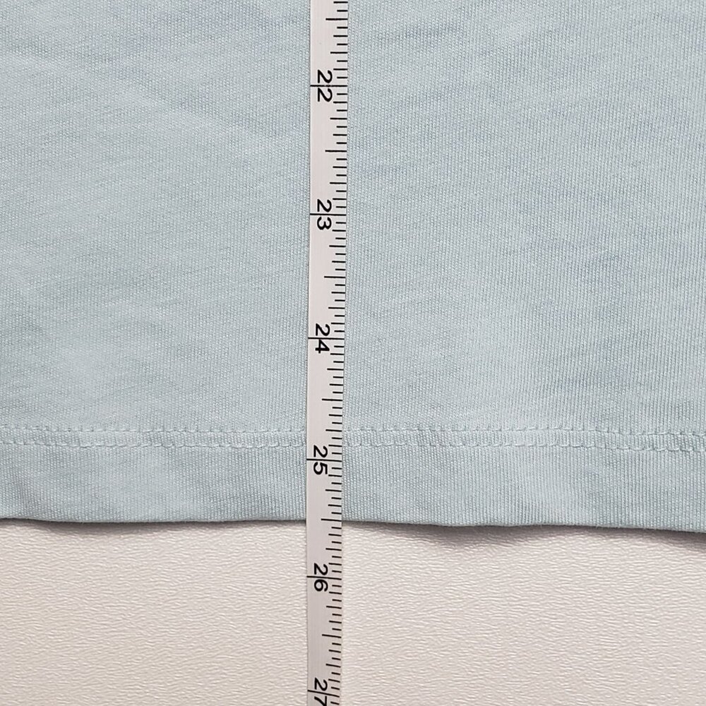 J.Crew Factory Sporty Dogs Graphic Tee Women Medium Light Blue SS Collectors Tee - Picture 6 of 16